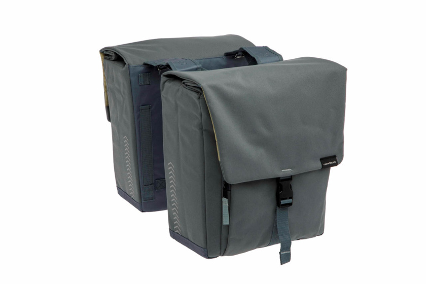 New Looxs | Tulum Dubbele Fietstas 32 Liter Pet Grijsgroen