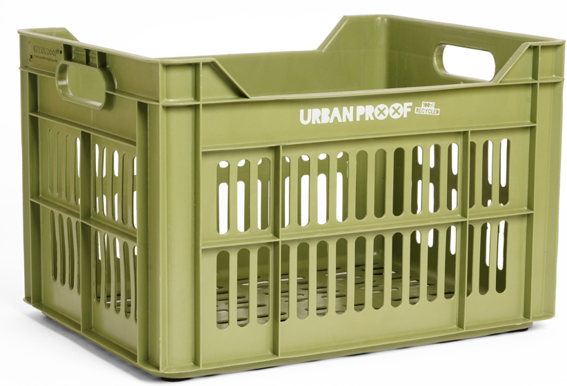 Urban Proof | Fietskrat 30 liter Gerecycled Kunststof Olive Green