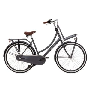 Popal | Dames Transportfiets Daily Dutch Basic+ 28 Inch 47 cm 3V Terugtraprem Petrolblauw
