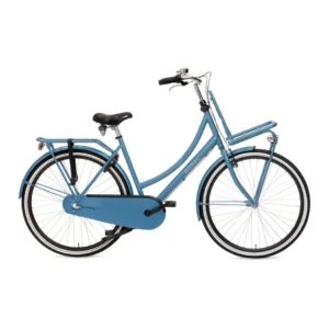 Popal | Dames Transportfiets Daily Dutch Basic+ 28 Inch 59 cm 3V Terugtraprem Lichtblauw