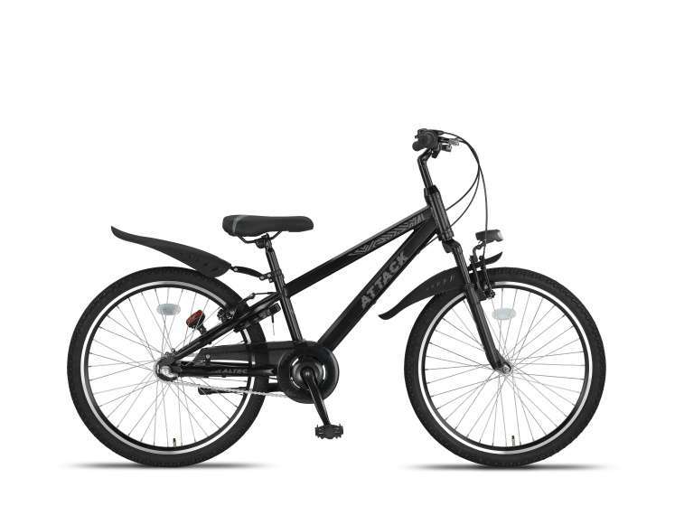 Altec | Kinder Mountainbike Attack 24 Inch Jongens 3V V-Brakes Zwart