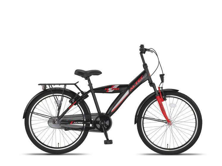 Altec | Jongens Kinderfiets Hero 24 Inch V-Brakes Zwart/Rood