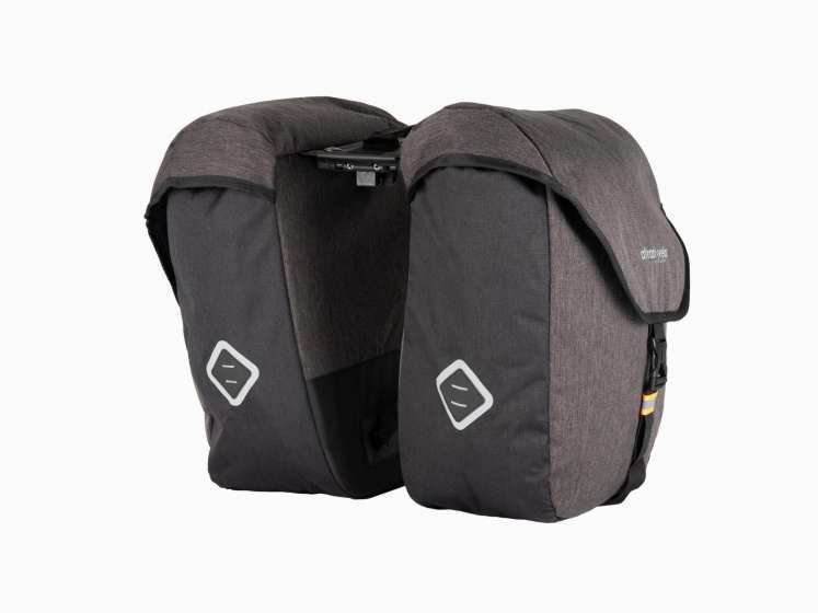 Atran Velo | Zap Dubbele Fietstas AVS Adapter 25L Zwart/grijs