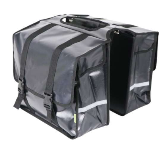 Dresco | Transporter Dubbele Fietstas 50 Liter Bisonyl Zwart