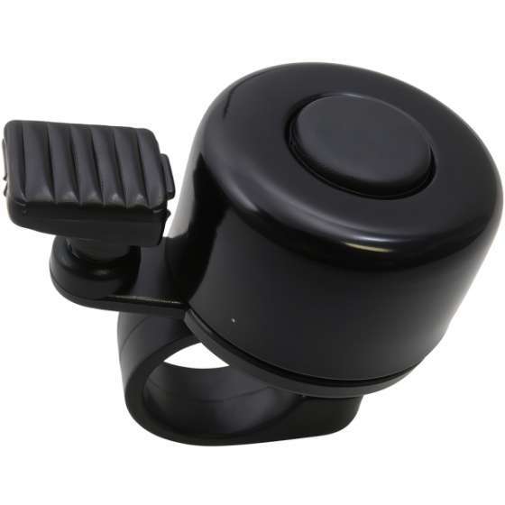 Mini Fietsbel Ø 35 mm Klemdiameter Ø 21-25 mm Zwart