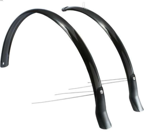 Eurofender | Spatbordenset Snello 28 inch 46 mm kunststof zwart