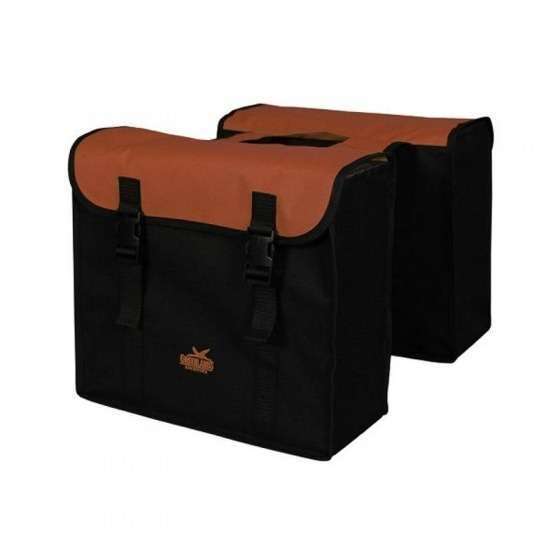 Greenlands | Dubbele fietstas 34 liter zwart/rood