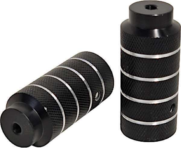 HZB | Asverlengers/pegs BMX Freestyle 110 mm staal zwart 2 stuks