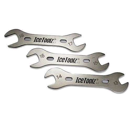IceToolz | Conussleutelset 13/14-15/16-17/18 mm 15 cm zilver/zwart