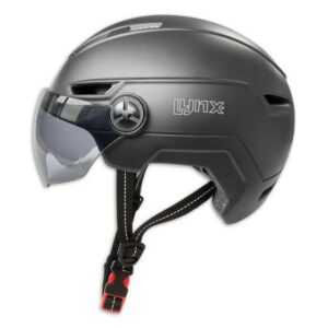 Lynx | Visor Pro Fiets- en Scooterhelm met Vizier NTA8776 Zwart maat 55-58 cm (S/M)