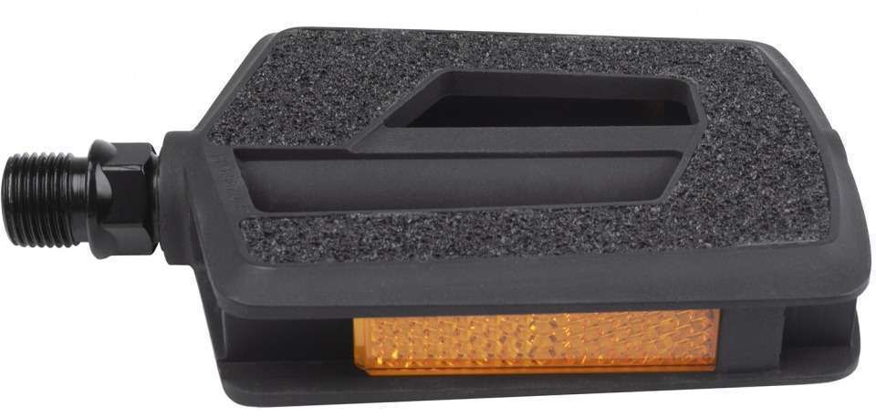 M-Wave | Platformpedaal anti-slip reflectie 8,6 x 9,6 cm zwart