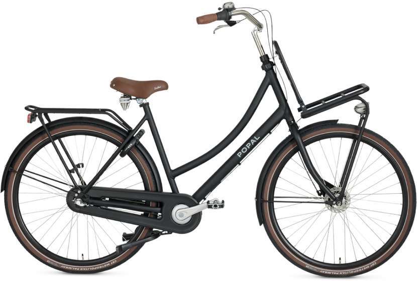 Daily Dutch Prestige 28 Inch 47 cm Dames 3V Terugtraprem Matzwart