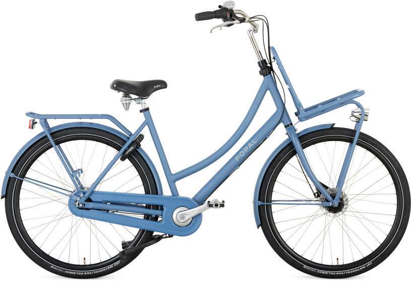 Popal | Dames Transportfiets Daily Dutch Prestige 28 Inch 47 cm 7V Rollerbrake Lichtblauw