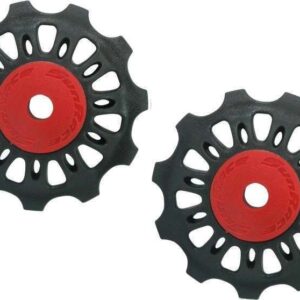 SunRace | Derailleurwieltjes sp856 11 tanden 2 stuks zwart/rood
