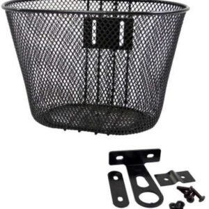 KGS | Kinderfietsmand 26 x 18 x 18 cm staal zwart