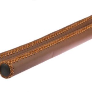 Velo | Stuurgrepen leer 40 cm Ø2 cm bruin per set