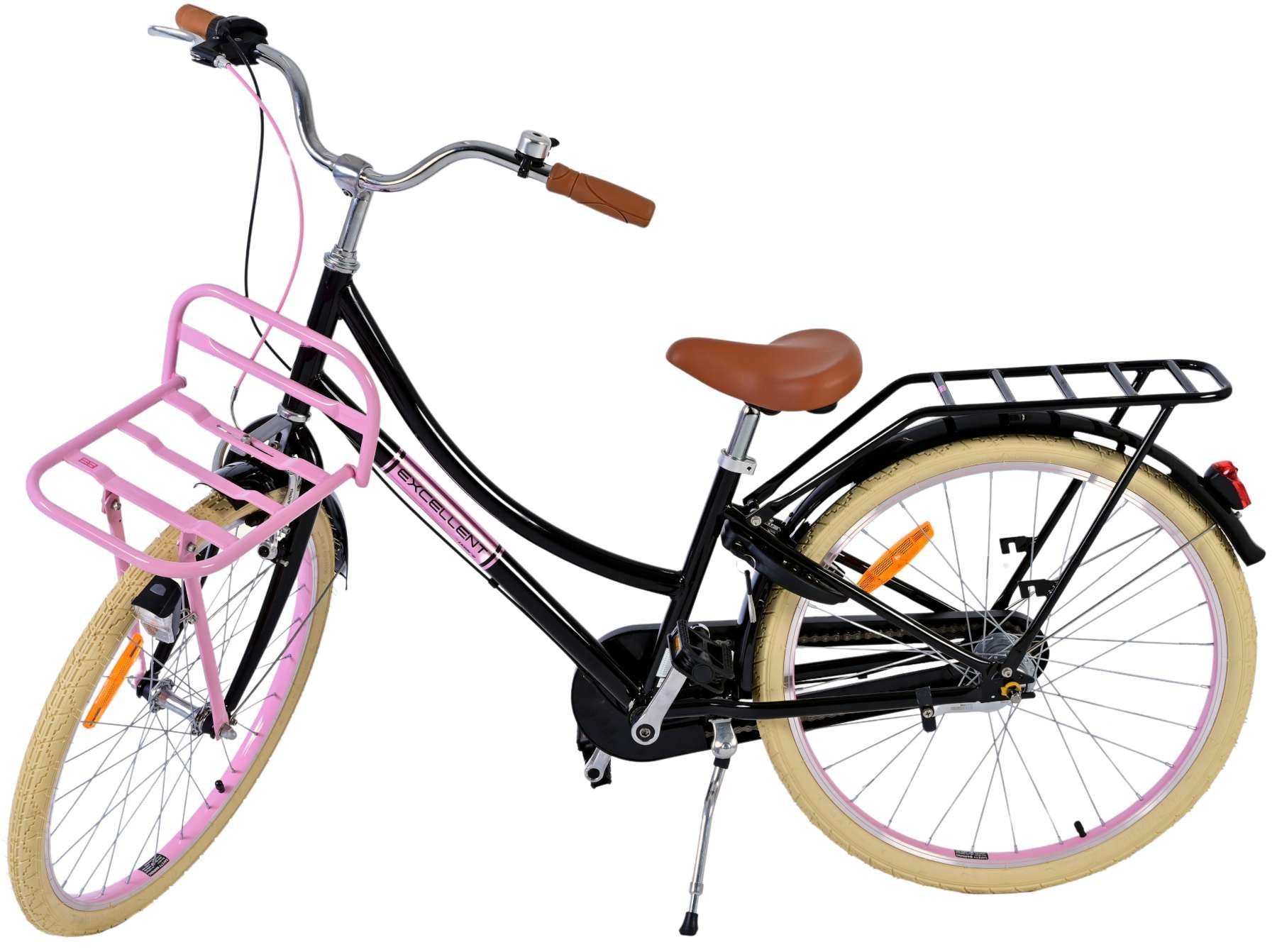 Volare | Meisjes Kinderfiets Excellent, 24 inch, Zwart, 3 Versnellingen - Afbeelding 9