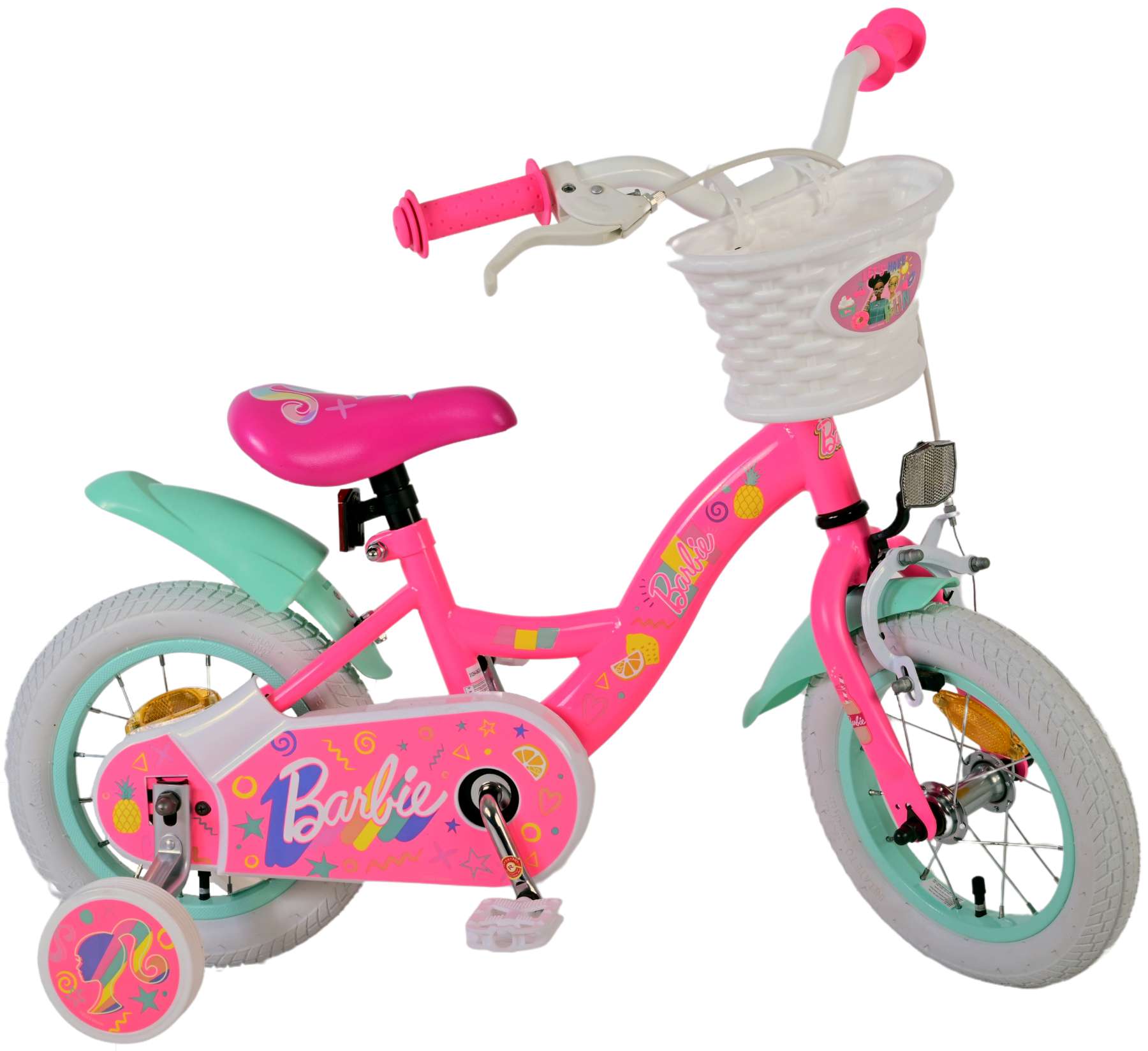 Mattel | Meisjes Kinderfiets Barbie, 12 inch, Roze - Afbeelding 9