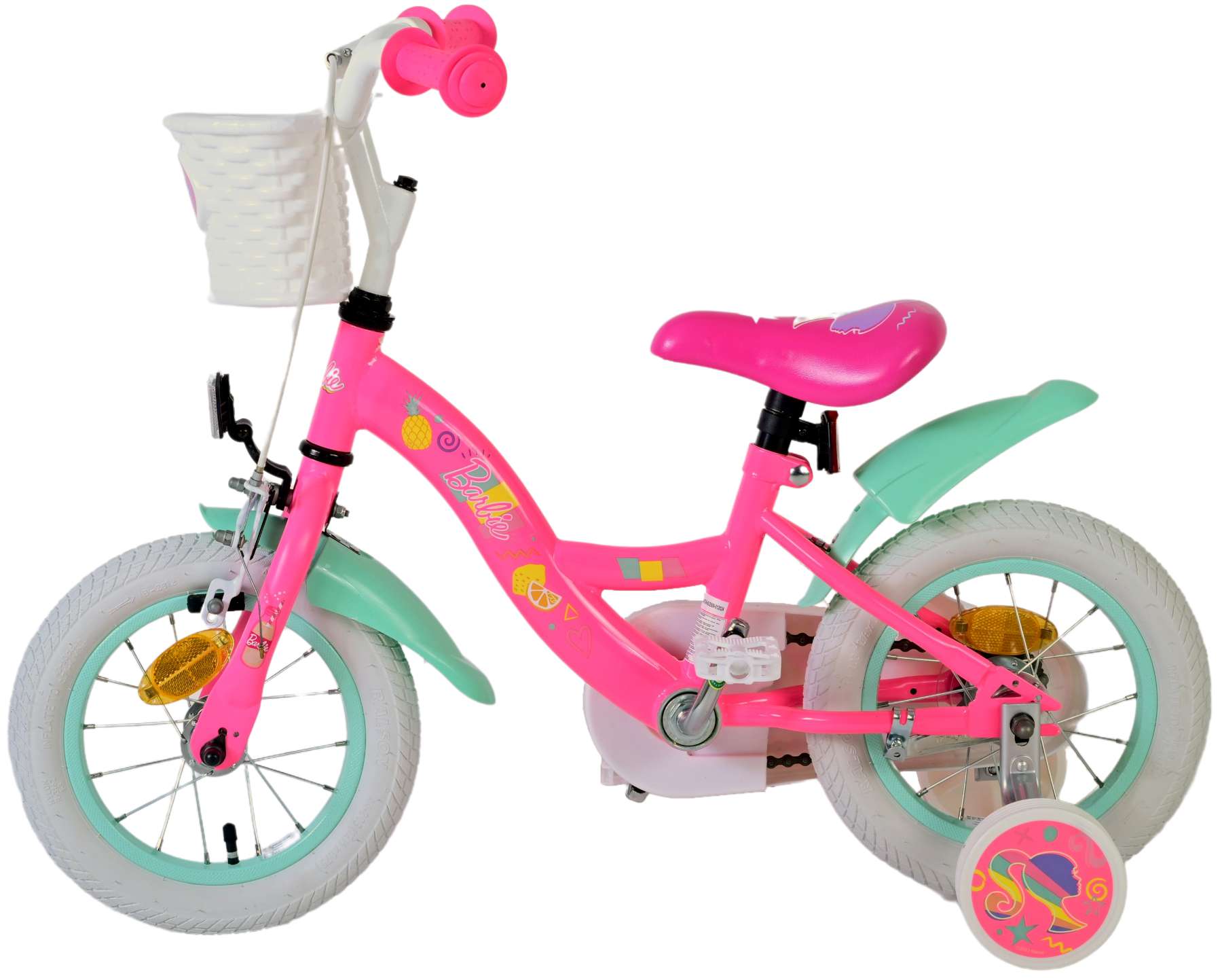 Mattel | Meisjes Kinderfiets Barbie, 12 inch, Roze - Afbeelding 3