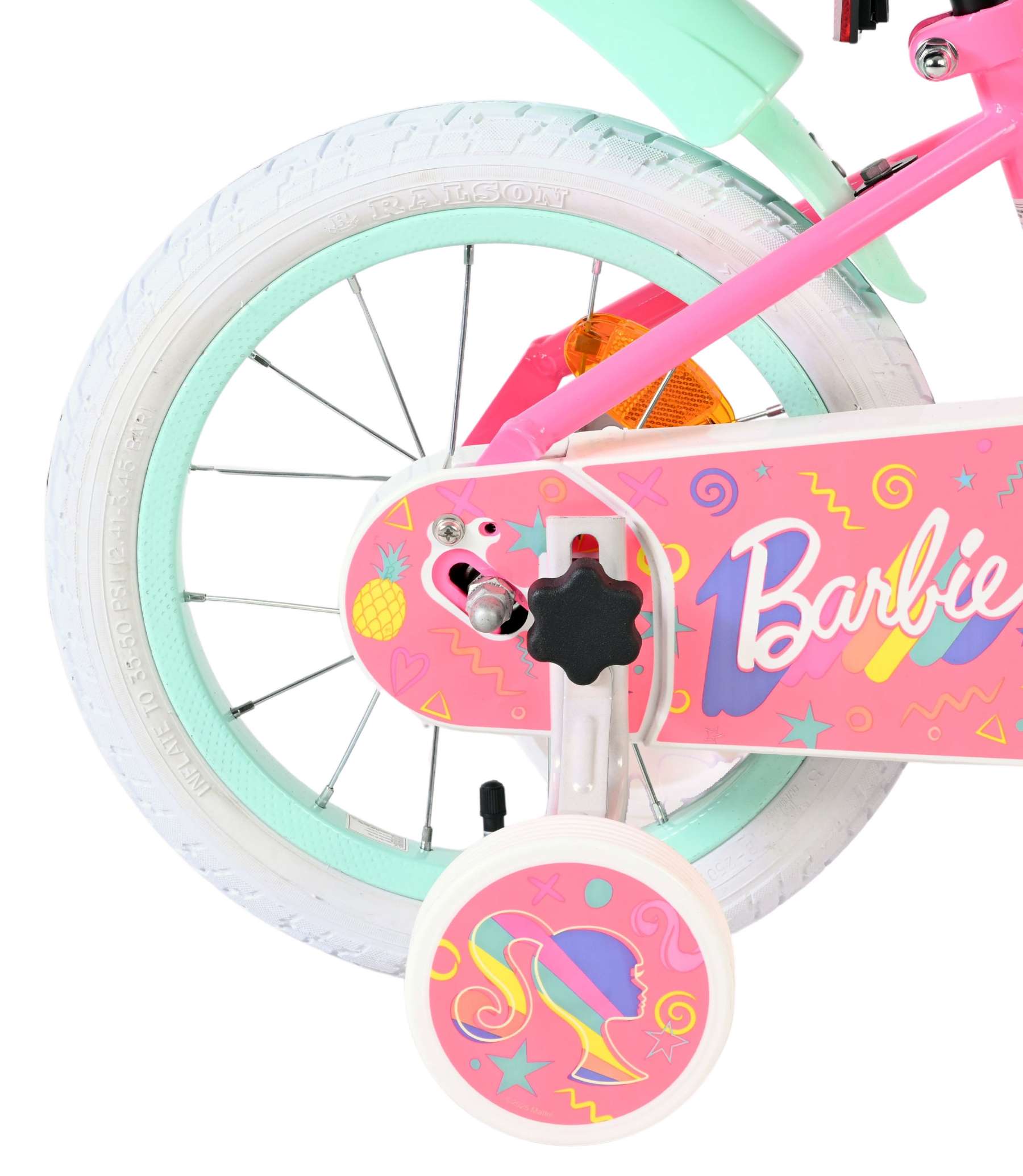 Mattel | Meisjes Kinderfiets Barbie, 14 inch, Roze - Afbeelding 2
