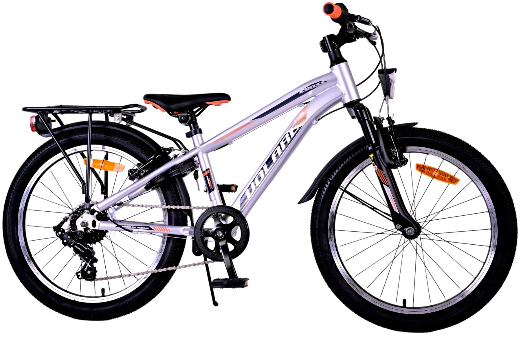 Volare | Jongens Kinderfiets Cross, 20 inch, Donker Grijs - Afbeelding 13