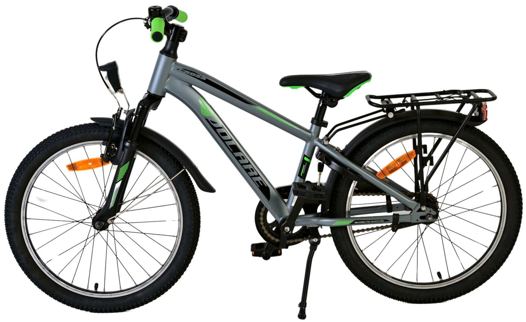 Volare | Jongens Kinderfiets Cross, 20 inch, Donker Grijs - Afbeelding 8