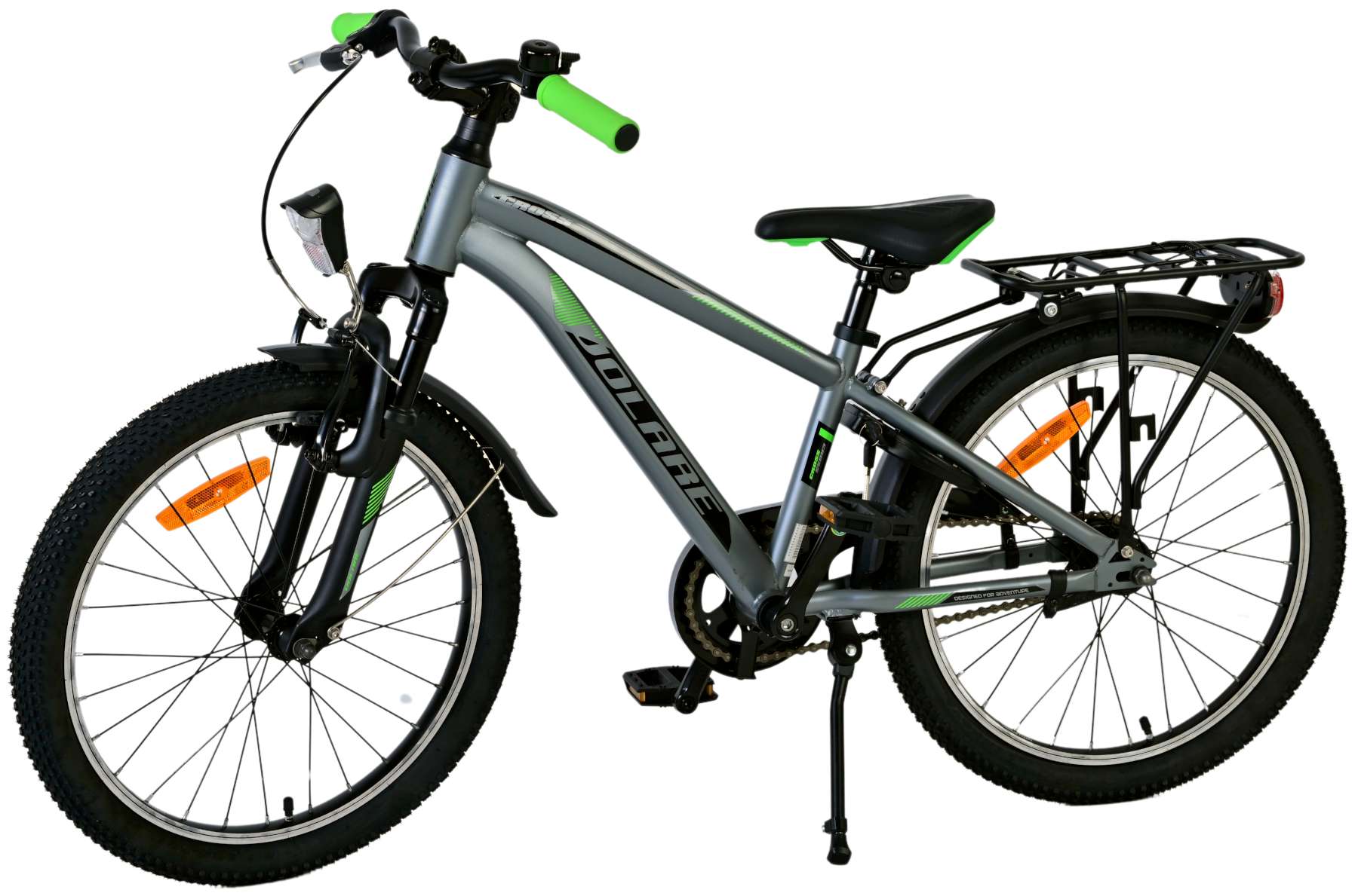 Volare | Jongens Kinderfiets Cross, 20 inch, Donker Grijs - Afbeelding 9