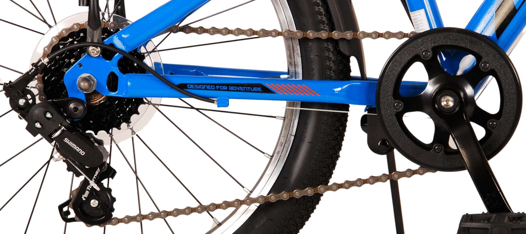 Volare | Jongens Kinderfiets Cross, 20 inch, Blauw, 6 versnellingen - Afbeelding 6