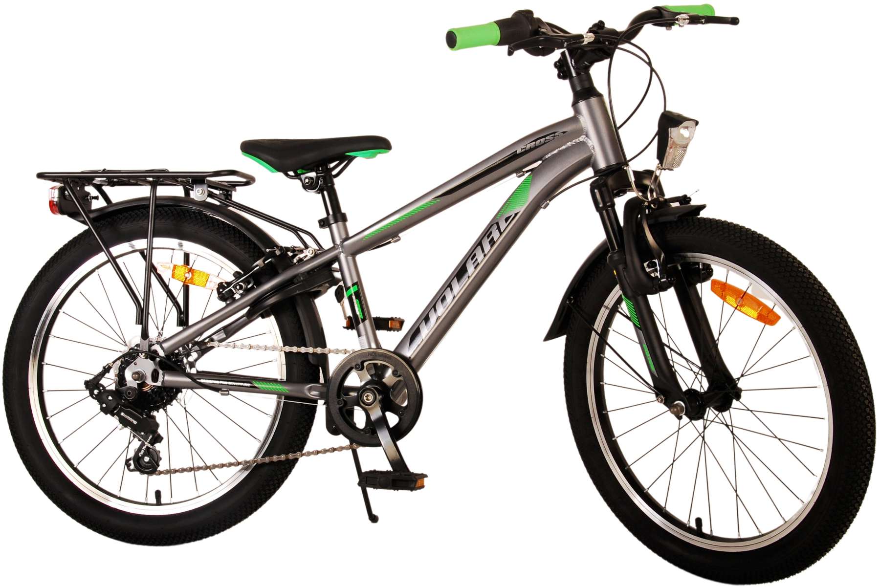 Volare | Jongens Kinderfiets Cross, 20 inch, Grijs, 6 versnellingen - Afbeelding 3