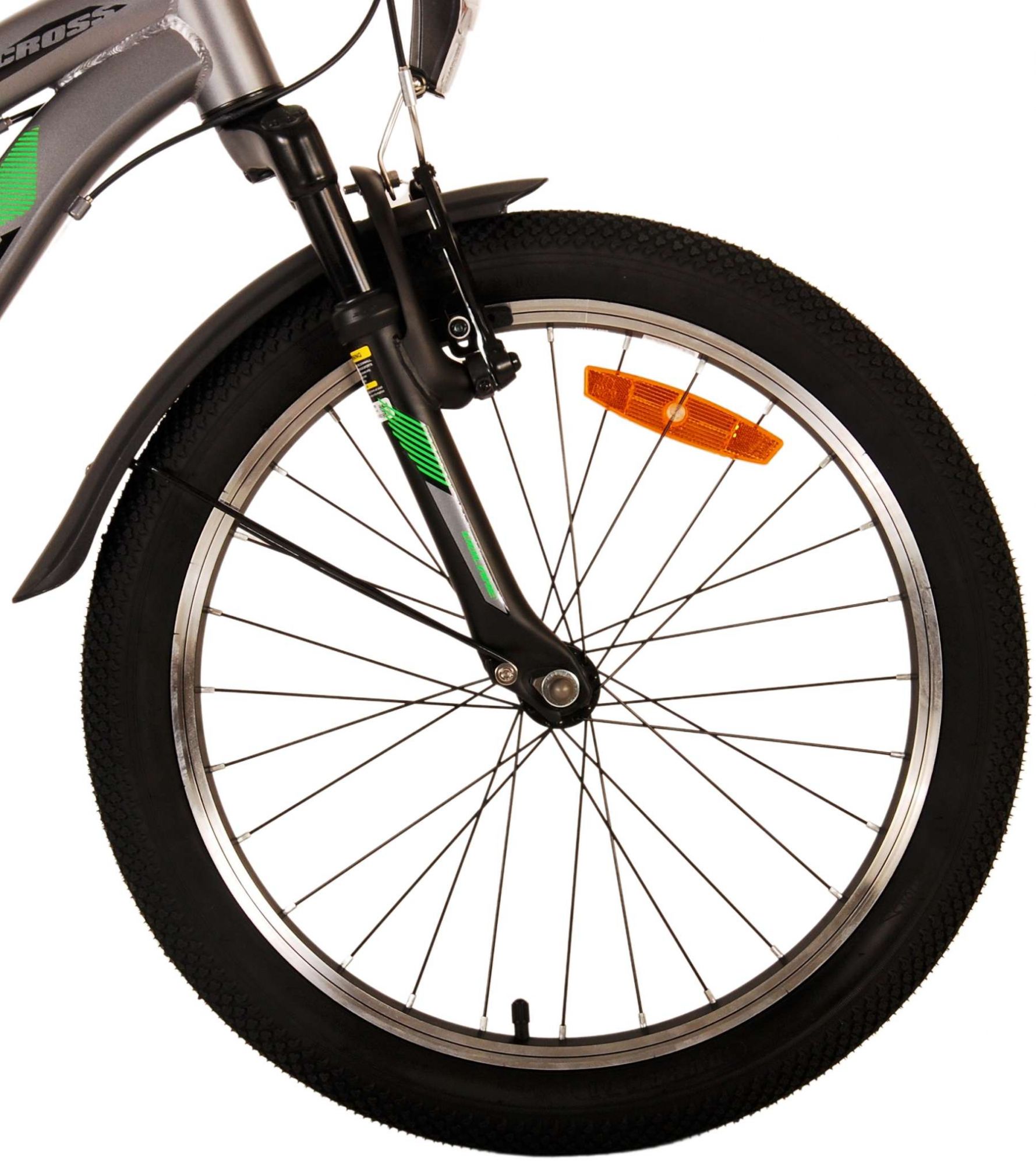 Volare | Jongens Kinderfiets Cross, 20 inch, Grijs, 6 versnellingen - Afbeelding 5