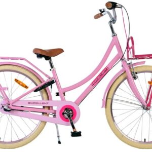Volare | Meisjes Kinderfiets Excellent, 24 inch, Roze, 3 Versnellingen