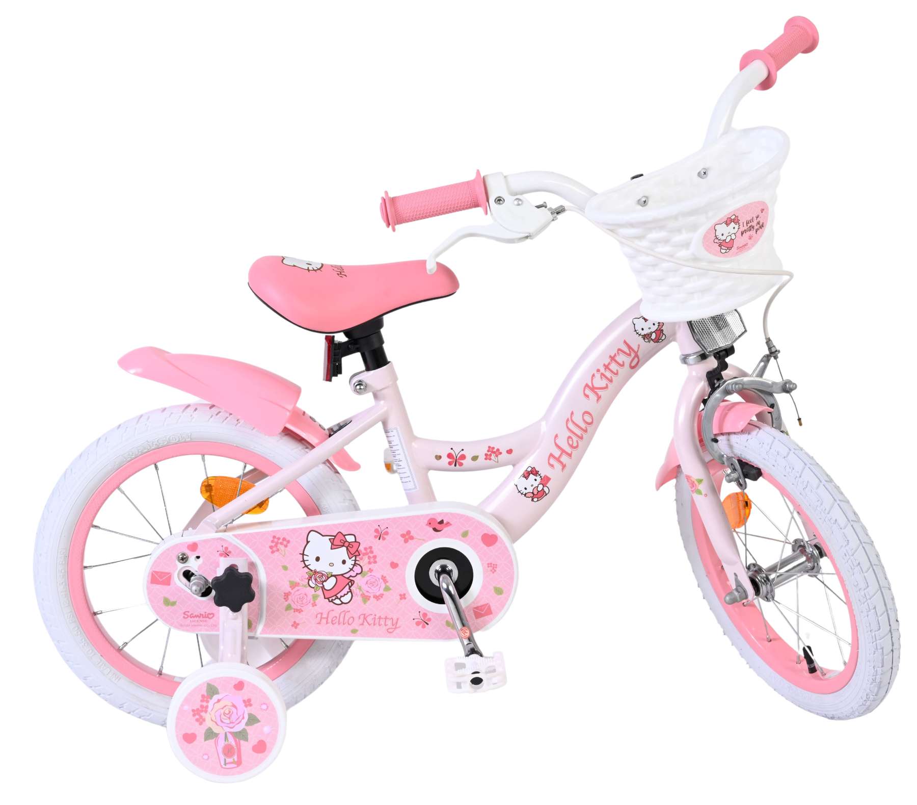 Sanrio | Meisjes Kinderfiets Hello Kitty, 14 inch, Roze - Afbeelding 10