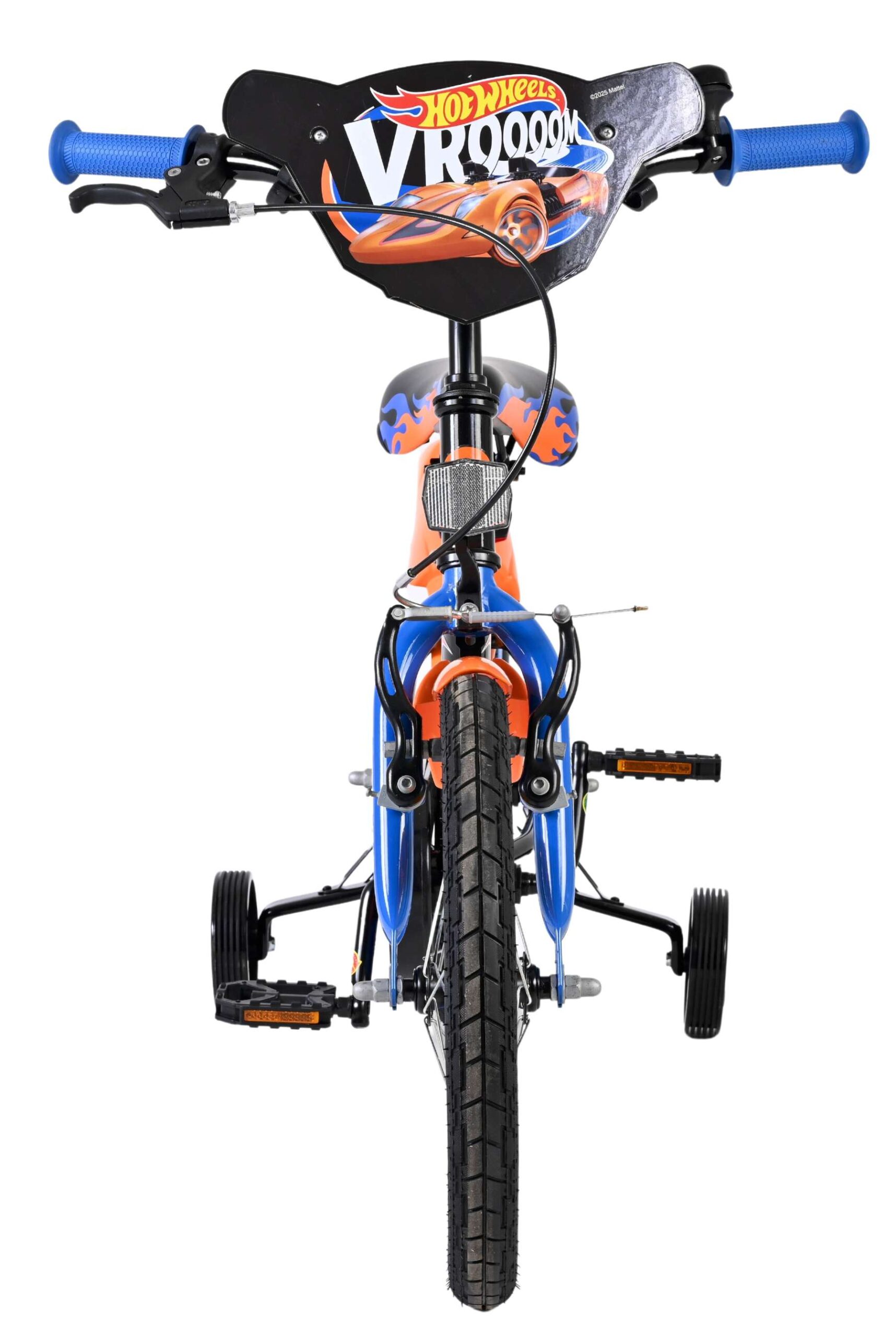 Mattel | Jongens Kinderfiets HotWheels, 16 inch, Zwart Oranje Blauw - Afbeelding 7