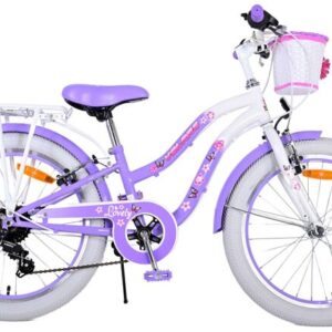 Volare | Meisjes Kinderfiets Lovely, 20 inch, Paars, 7 versnellingen