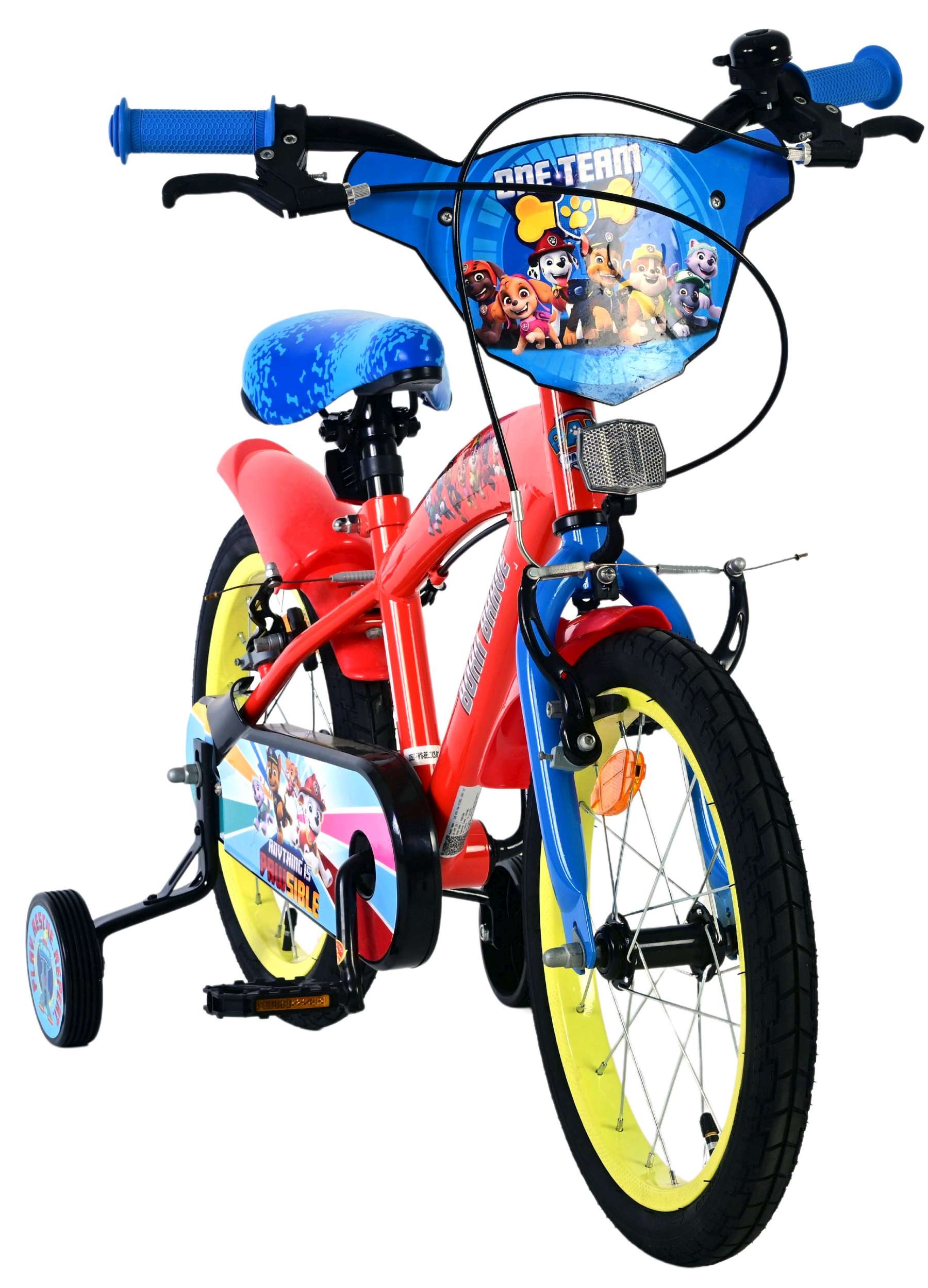 Nickelodeon | Jongens Kinderfiets Paw Patrol, 16 inch, Rood, Twee handremmen - Afbeelding 5