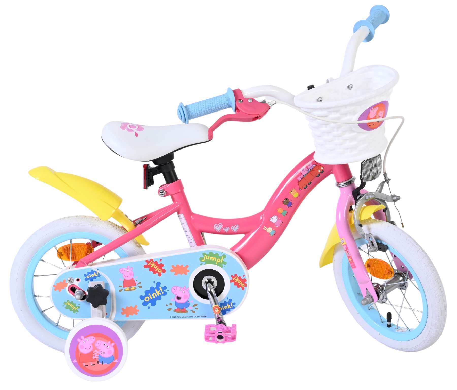 Hasbro | Meisjes Kinderfiets Peppa Pig, 12 inch, Roze - Afbeelding 10