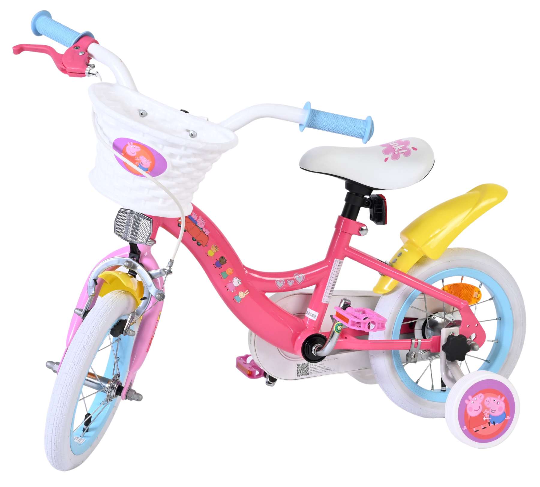 Hasbro | Meisjes Kinderfiets Peppa Pig, 12 inch, Roze - Afbeelding 8