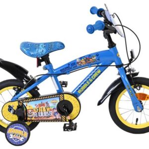 Nickelodeon | Jongens Kinderfiets Rubble & Crew, 12 inch, Blauw, Twee handremmen