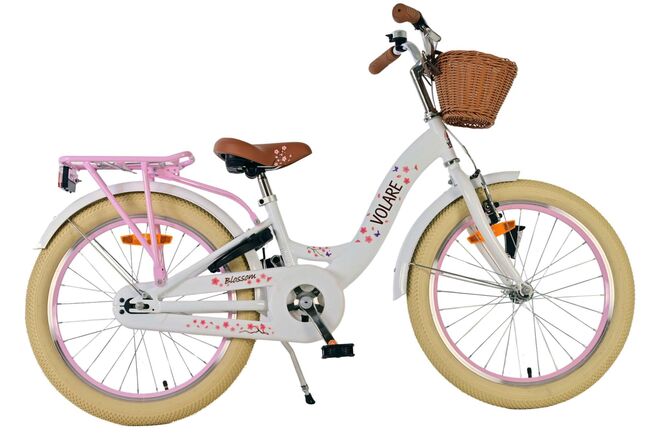 Volare | Meisjes Kinderfiets Blossom, 20 inch, Wit