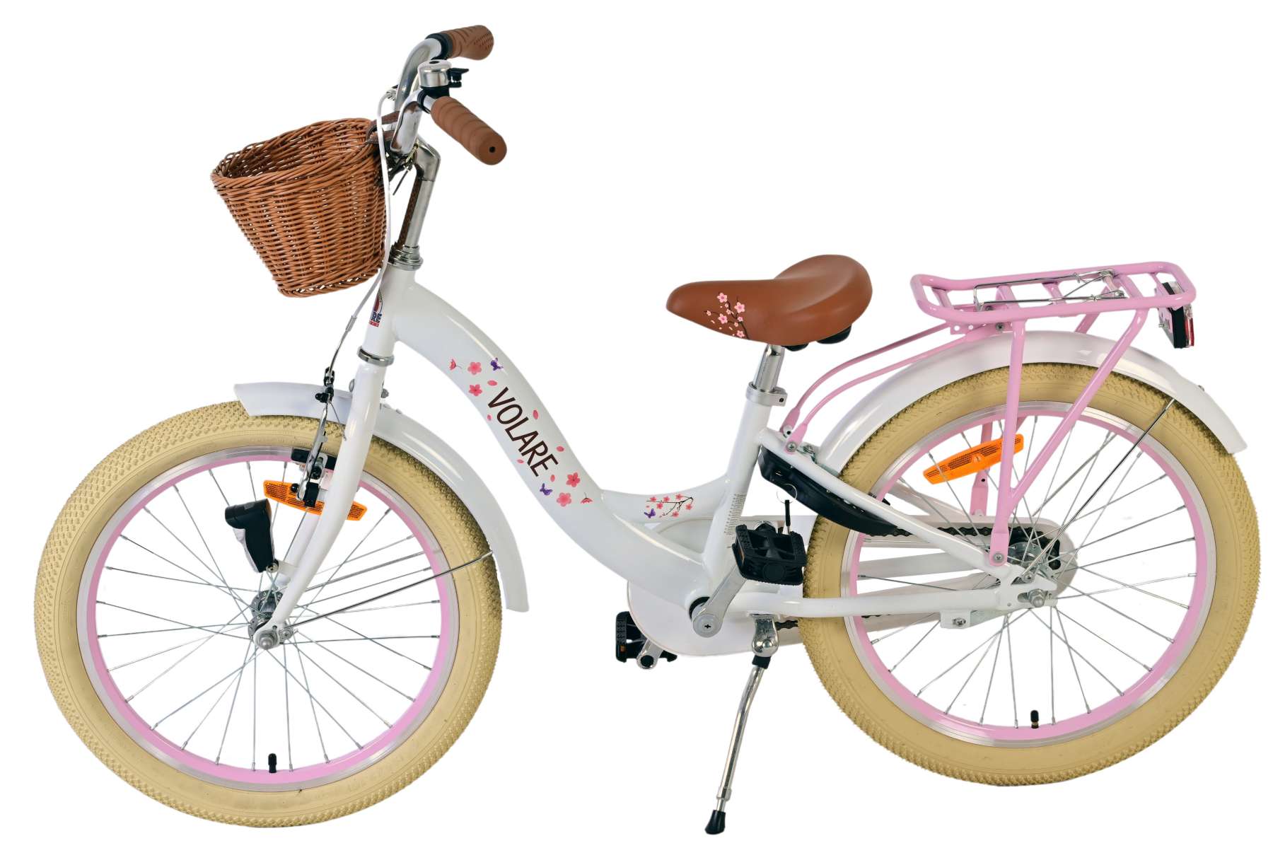 Volare | Meisjes Kinderfiets Blossom, 20 inch, Wit - Afbeelding 7