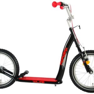 Volare Step - Jongens en Meisjes - 16 inch - Zwart/Rood