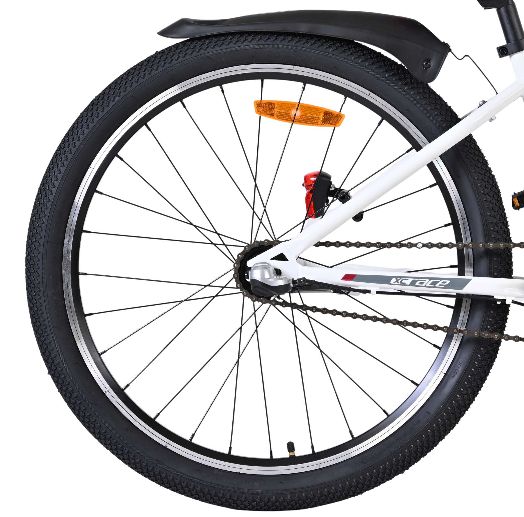 Volare XC Race Kinderfiets - 24 inch - Nexus 3 - Wit/Roze - Afbeelding 2