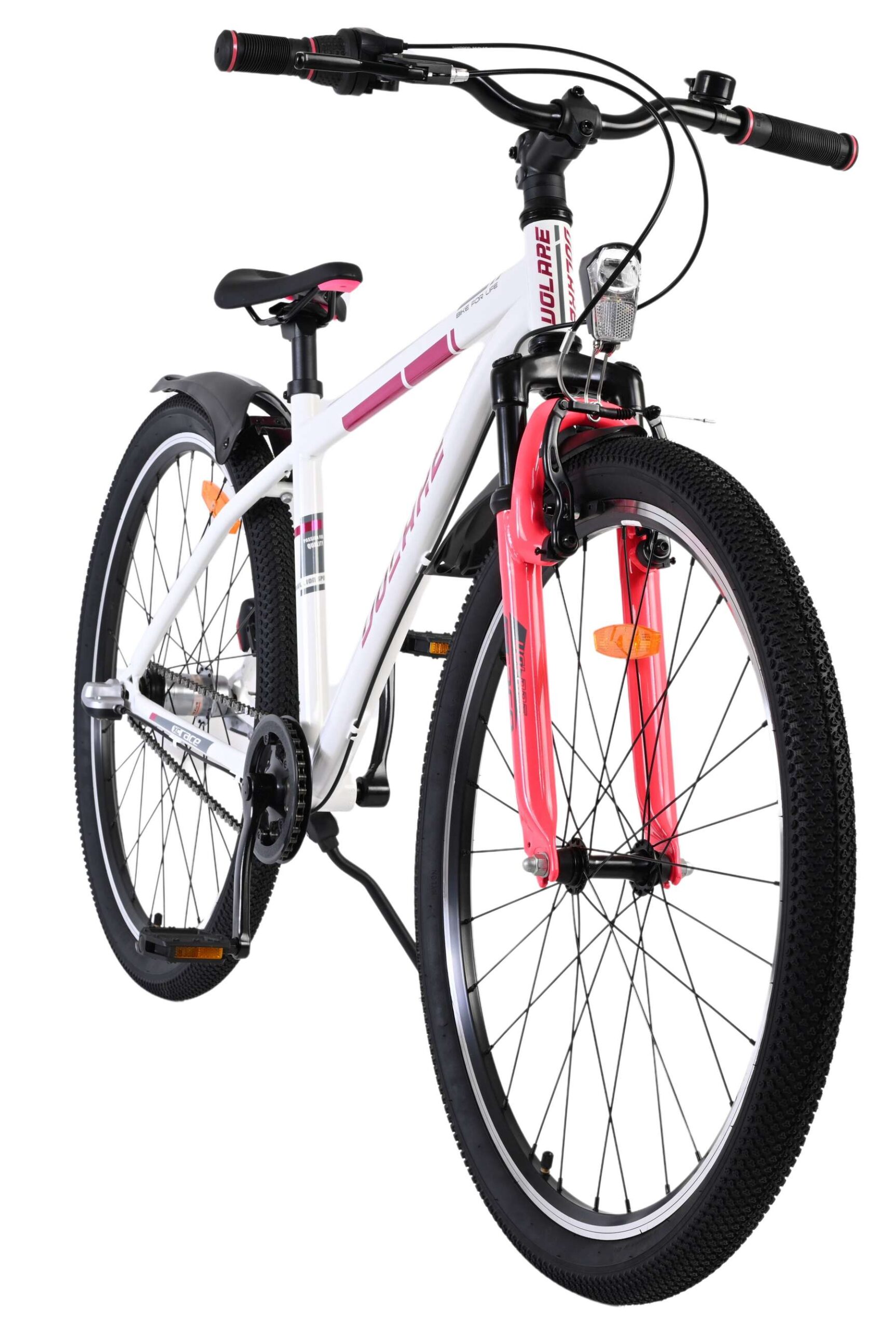Volare XC Race Kinderfiets - 26 inch - Nexus 3 - Wit/Roze - Afbeelding 6